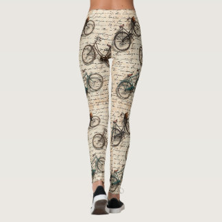 Legging Cartas de bicicleta vintage