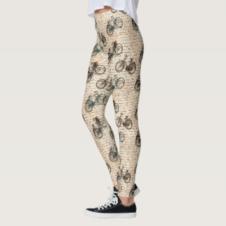 Legging Cartas de bicicleta vintage