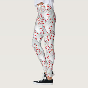 Legging Cartões Poker Da Sorte De Sete,
