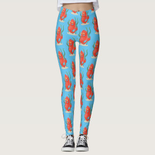 Legging Cartografia de cavalo-de-coleira-branca