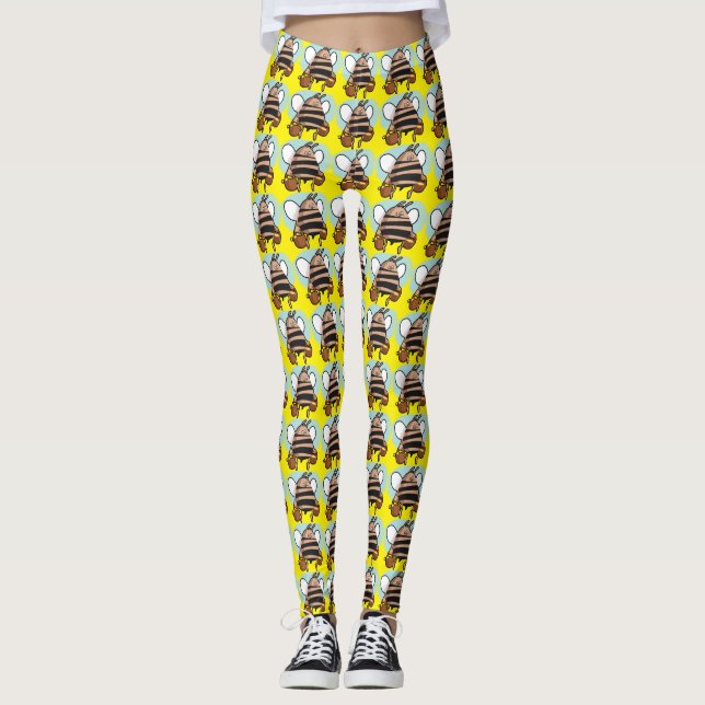 Legging Cartoon de abelhas (Frente)