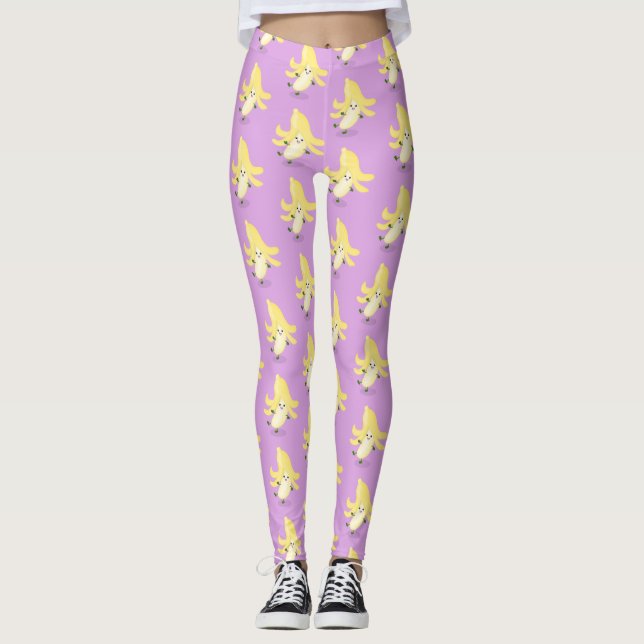 Legging Cartoon de banana kawaii (Frente)