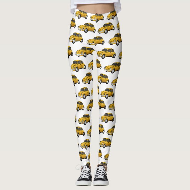 Legging Cartoon de carro clássico (Frente)