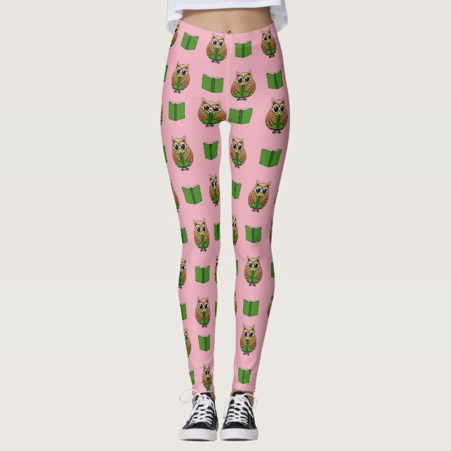 Legging Cartoon de Leitura de Carroçaria (Frente)