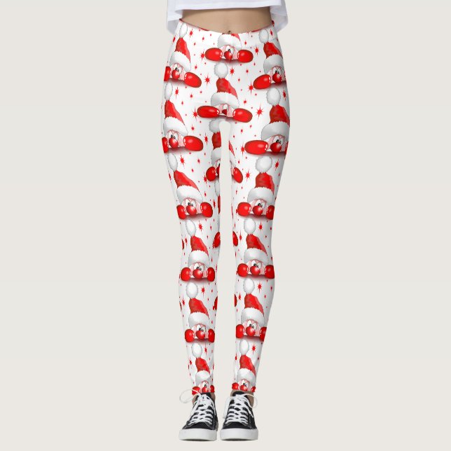 Legging Cartoon de papais noeis - Cartoon - Caráter de pon (Frente)