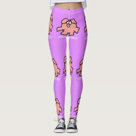 Legging Cartoon Engraçado Ano de Porco Mulher escolhe legg