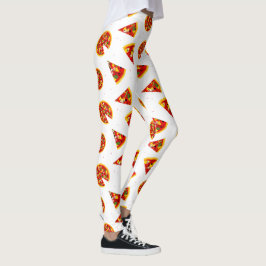 Legging Cartoon Pizza Pattern