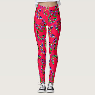 Legging Cartoon sem costura engraçadinhos abstrato bunda-