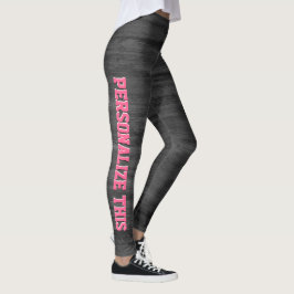 Legging Carvão Rosa