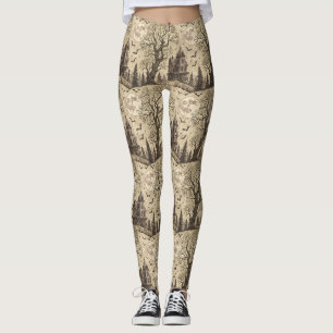 Legging Casa Assombrada Vintage & Lua Cheia