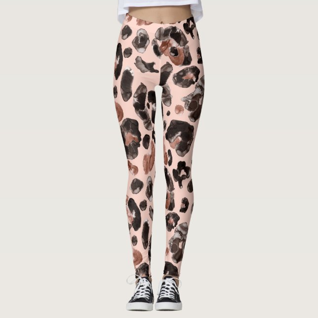 Legging Casaco de leopardo, padrão sem descontinuidades da (Frente)