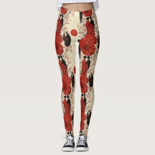 Legging Casais Românticos com Quimonos e Sakura (4)