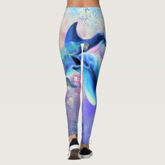 Legging Casal de golfinho - Lindo - (Verso)