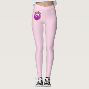 Legging Casal jovem silhueta rosa se beijando
