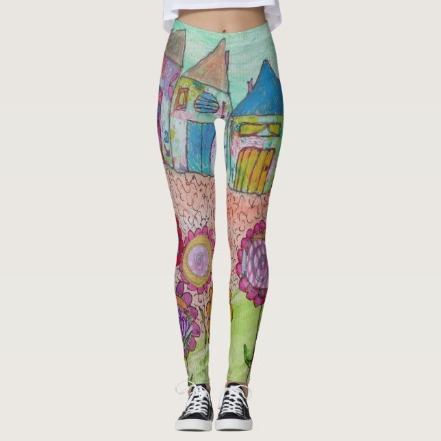 Legging Casas Whimsical (Frente)
