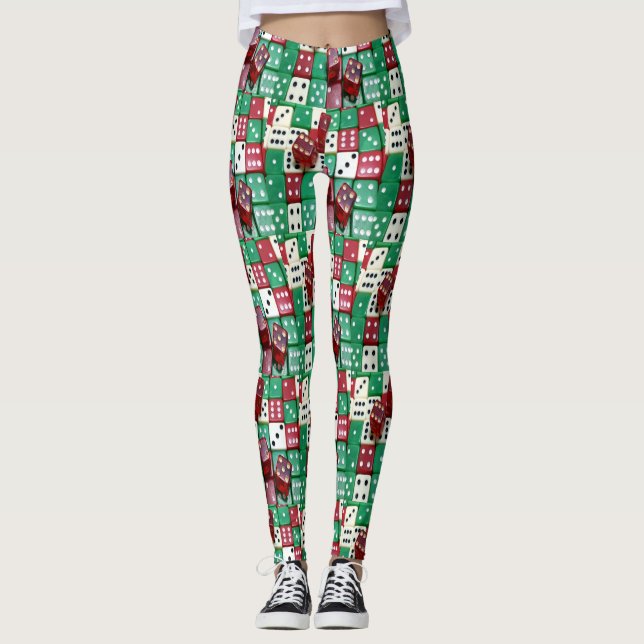 Legging Casino ou jogo de mesa dos dados de Las Vegas (Frente)