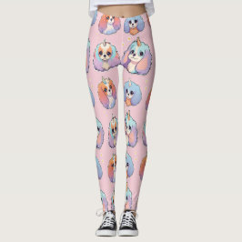 Legging Cavalier Cavalier King Charles Unicorn Pastel Patt