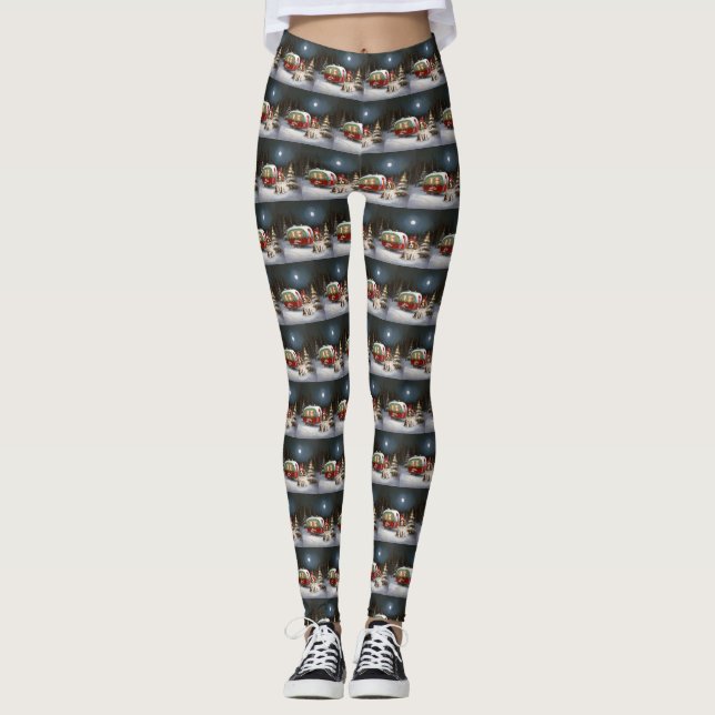 Legging Cavalier King Charles Spaniel Caravana Natal (Frente)