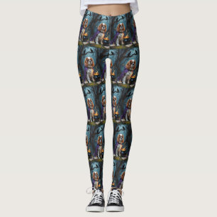 Legging Cavalier King Charles Spaniel Whimsical Halloween