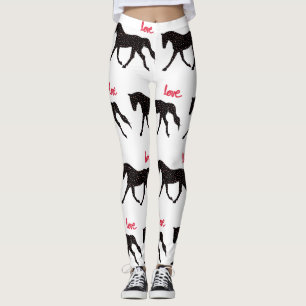 Legging Cavalo, corações e amor