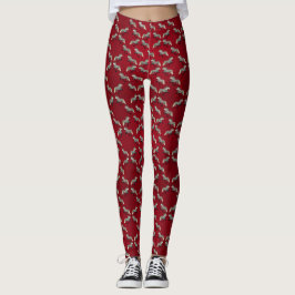 Legging Cavalo islandês Astra em vermelho