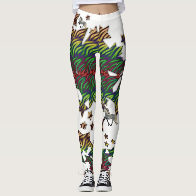 Legging Cavalo islandês Astra Star (Frente)