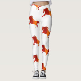 Legging Cavalo, Pernas de Cavalo de Fogo Selvagem