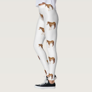 Legging Cavalo Pintado Americano Aquarela Equestre