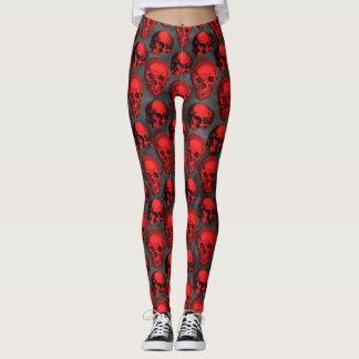 Legging Caveiras Vermelhas e Série Girassol Design 1