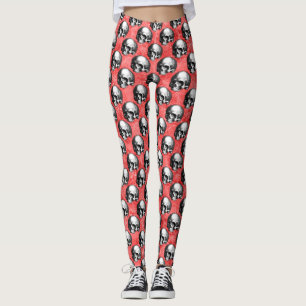 Legging Caveiras Vermelhas e Série Girassol Design 8