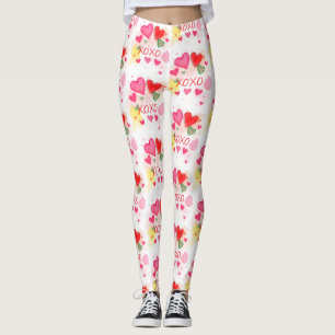 Legging Celebração do dia de os namorados do Amor