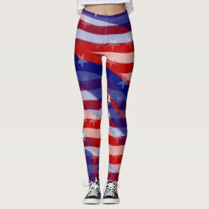 Legging Celebrar Estrelas e Stripes