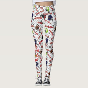 Legging Celebrar o tempo de futebol americano