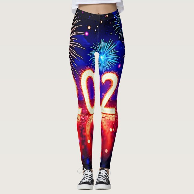 Legging Celebrate 2026: Bright Future Spark Design  (Frente)