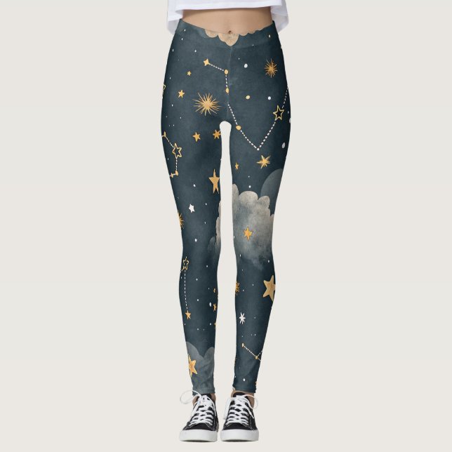 Legging Celestial Constellation Star Pattern (5) (Frente)