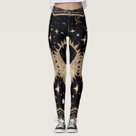 Legging Celestial Stars Sun Moon