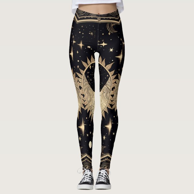 Legging Celestial Stars Sun Moon (Frente)