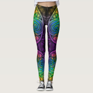 Legging Celtic Triskele multicolor