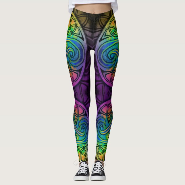 Legging Celtic Triskele multicolor (Frente)