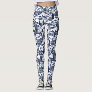 Legging Cena Rural de Blue Toile (1)