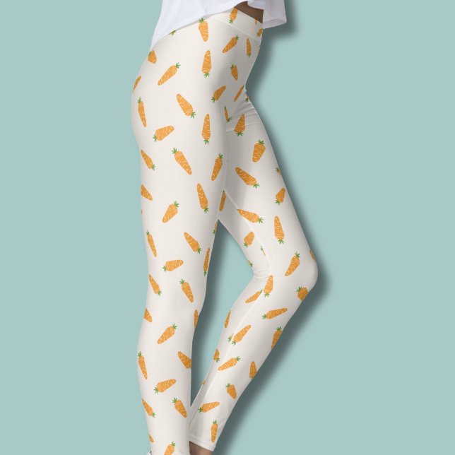 Legging Cenouras Padrão de legume (Carrot pattern leggings)