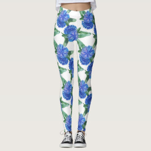 Legging centáureas em aquarela