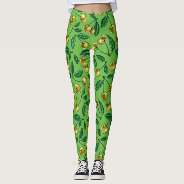Legging Cerejas amarelas (Frente)