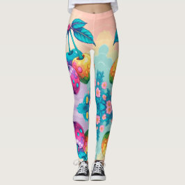 Legging Cerejas coloridas