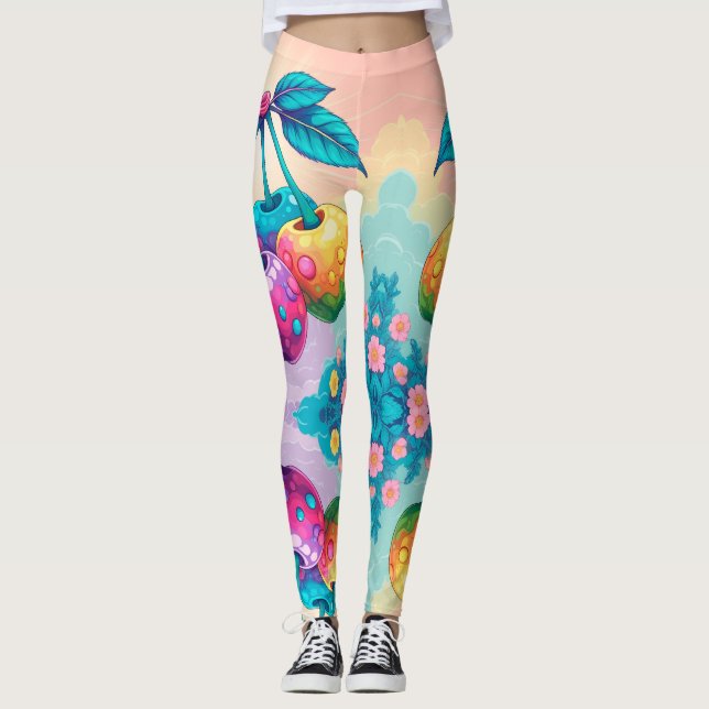 Legging Cerejas coloridas (Frente)