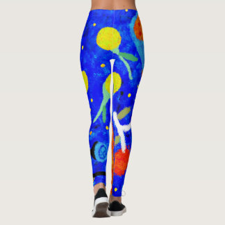 Legging Cerejas de bagas azuis