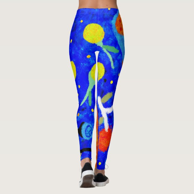 Legging Cerejas de bagas azuis (Verso)