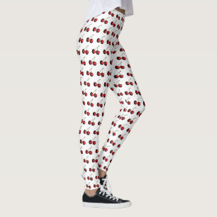 Legging Cerejas Vermelhas - Escolha sua cor - Branco