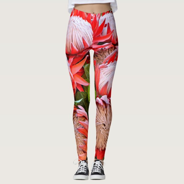 Legging Cesto de proteas sul-africanas (Frente)