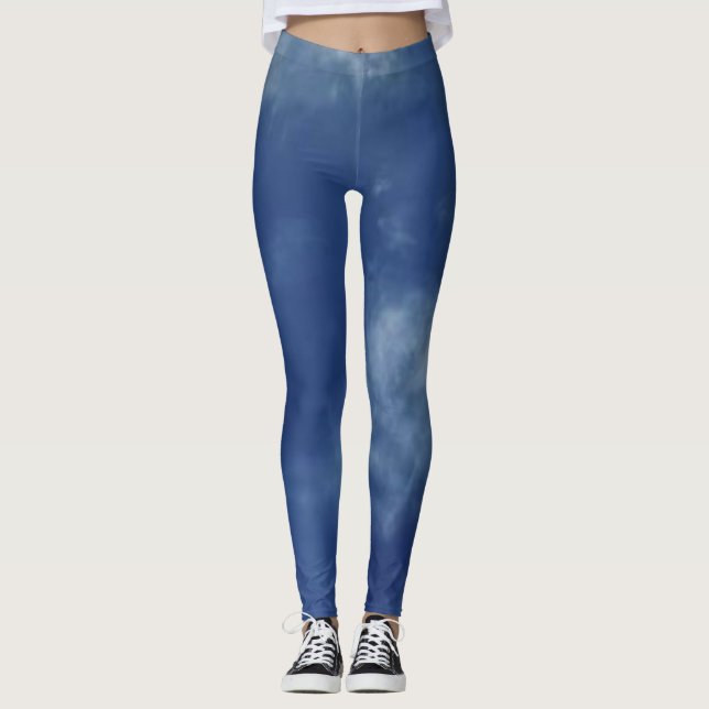 Legging Céu Azul Natural Russo Elegante (Frente)